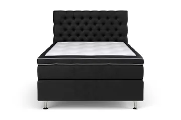 Celine Kontinentalsäng 140x200cm, Svart/Sammet