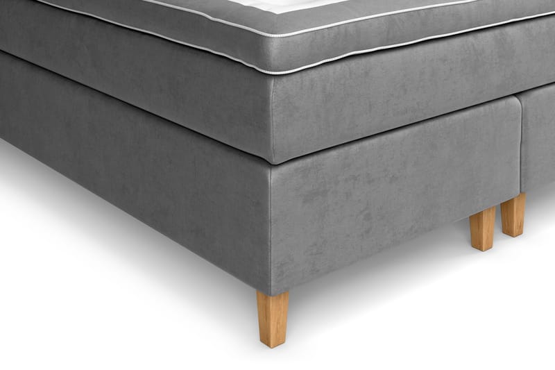 Celine Kontinentalsäng 160x200cm - Grå/Sammet - Products - Möbler - Säng - Kontinentalsäng