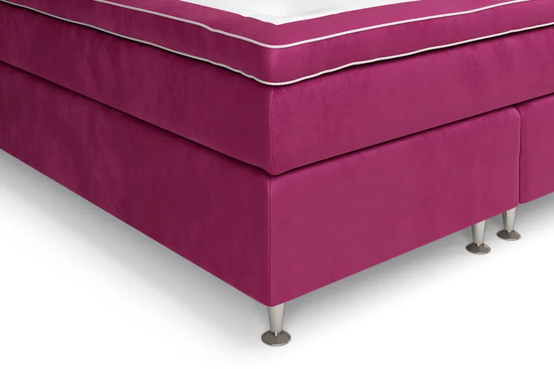 Celine Kontinentalsäng 160x200cm - Rosa/Sammet - Products - Möbler - Säng - Kontinentalsäng