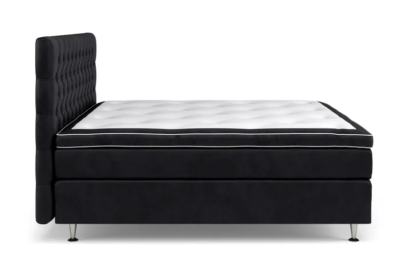 Celine Kontinentalsäng 160x200cm - Svart/Sammet - Products - Möbler - Säng - Kontinentalsäng