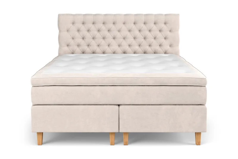 Celine Kontinentalsäng 180x200cm - Beige/Sammet - Products - Möbler - Säng - Kontinentalsäng