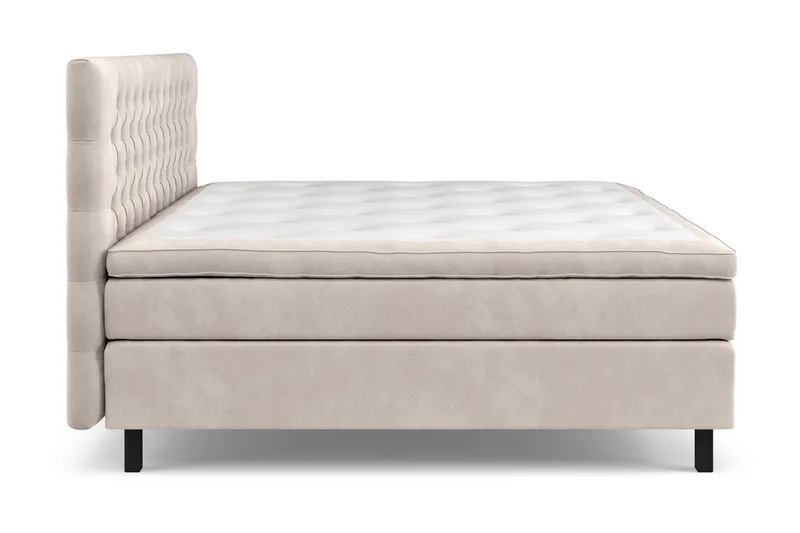 Celine Kontinentalsäng 210x210cm - Beige/Sammet - Products - Möbler - Säng - Kontinentalsäng