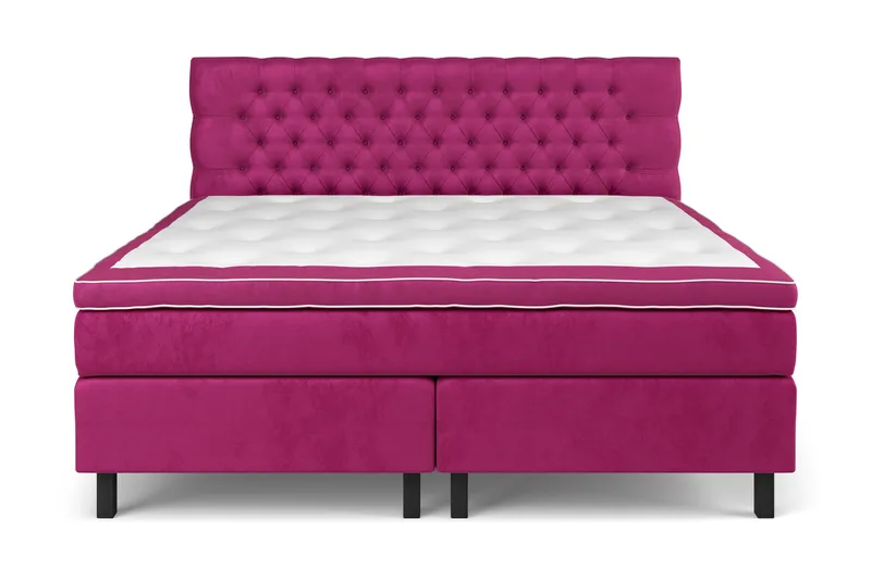 Celine Kontinentalsäng 210x210cm, Rosa/Sammet