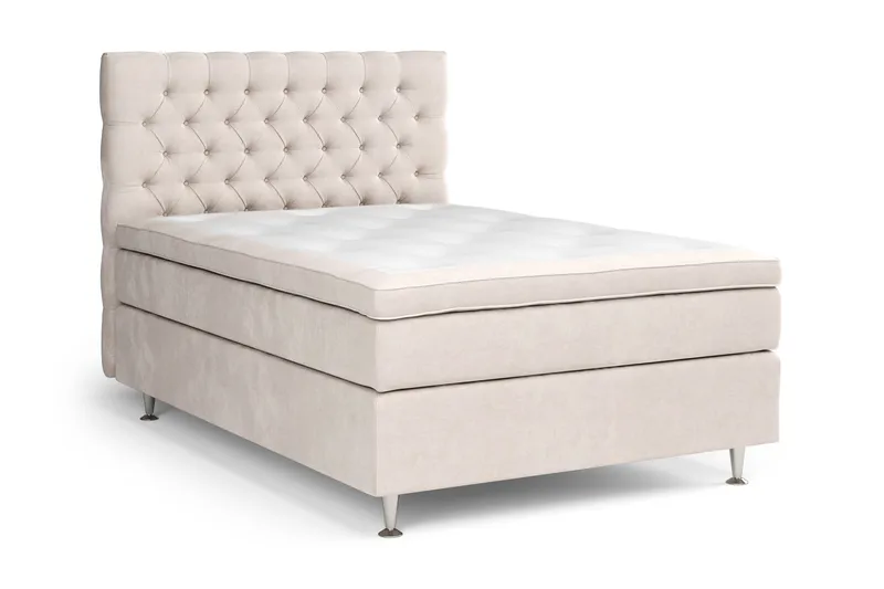 Celine Sängpaket 120x200 cm - Beige/Sammet - Products - Möbler - Säng - Kontinentalsäng