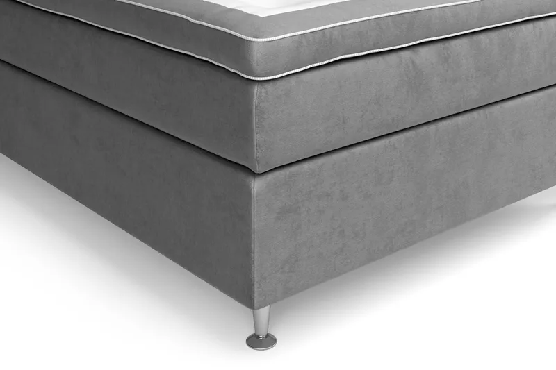 Celine Sängpaket 120x200 cm - Grå/Sammet - Products - Möbler - Säng - Enkelsäng