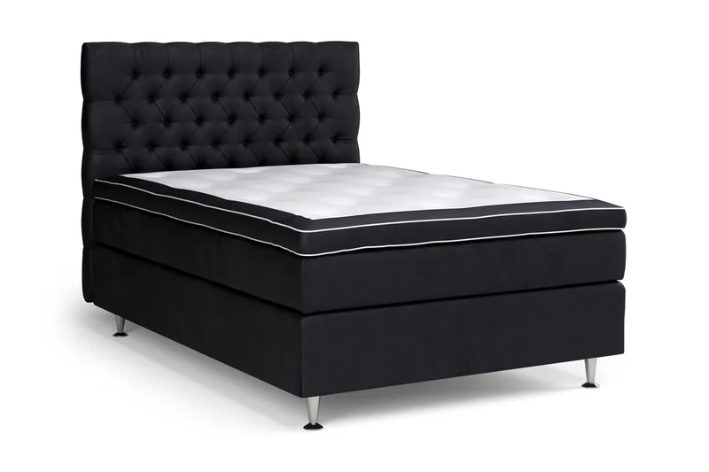 Celine Sängpaket 120x200 cm - Svart/Sammet - Products - Möbler - Säng - Kontinentalsäng