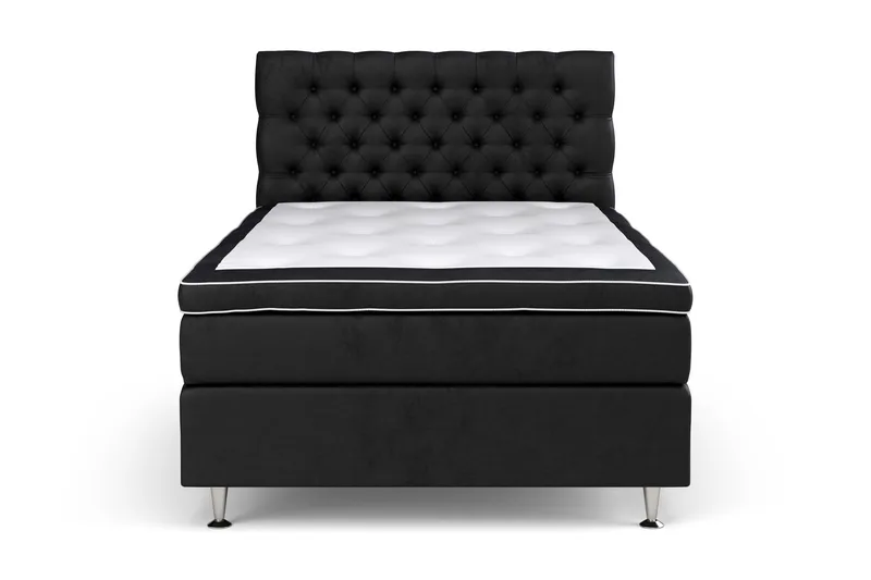Celine Sängpaket 120x200 cm - Svart/Sammet - Products - Möbler - Säng - Kontinentalsäng