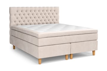 Celine Sängpaket 160x200cm - Beige/Sammet - Products - Möbler - Säng - Kontinentalsäng