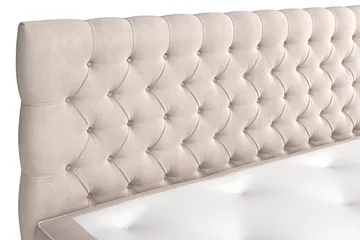 Celine Sängpaket 160x200cm - Beige/Sammet - Products - Möbler - Säng - Kontinentalsäng