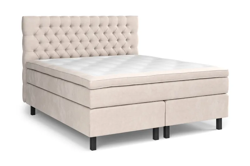 Celine Sängpaket 180x200 cm - Beige/Sammet - Products - Möbler - Säng - Kontinentalsäng
