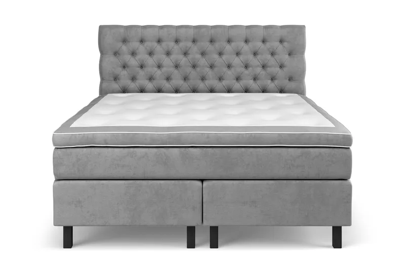 Celine Sängpaket 180x200 cm, Grå/Sammet