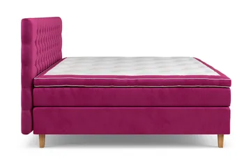 Celine Sängpaket 210x210cm - Rosa/Sammet - Products - Möbler - Säng - Kontinentalsäng