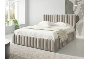 Desio Förvaringssäng 160x200 cm - Beige - Products - Möbler - Säng - Säng med förvaring
