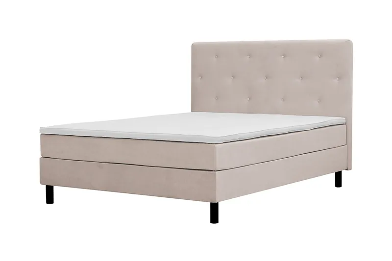 Dream Komplett Sängpaket 160x200 cm Assymetriska knappar - Beige - Products - Möbler - Säng - Kontinentalsäng