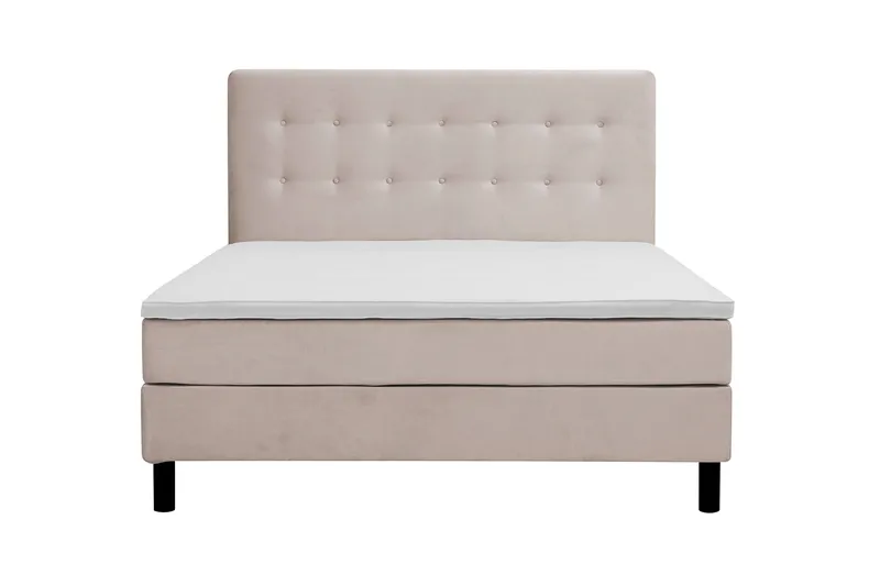 Dream Komplett Sängpaket 160x200 cm Knappar - Beige - Products - Möbler - Säng - Kontinentalsäng
