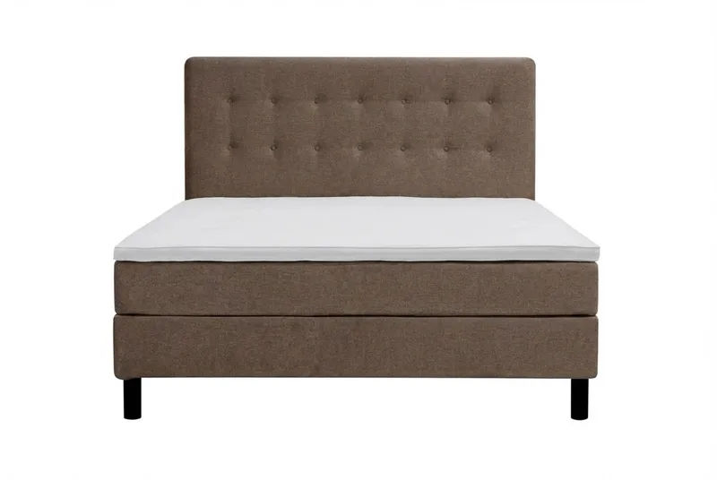 Dream Komplett Sängpaket 160x200 cm Knappar - Brun - Products - Möbler - Säng - Kontinentalsäng