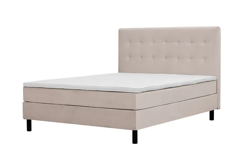 Dream Komplett Sängpaket 180x200 cm Knappar - Beige - Products - Möbler - Säng - Kontinentalsäng