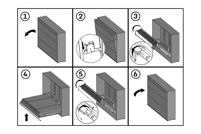 Concept Pro Sängskåp 120x200cm Wilson & Wood Vit - Products - Möbler - Säng - Gästsäng & extrasäng - Sängskåp