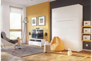 Concept Pro Sängskåp 120x200cm Wilson & Wood White High gloss - Products - Möbler - Säng - Gästsäng & extrasäng - Sängskåp