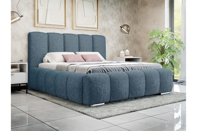 Gioia Förvaringssäng 140x200 cm - Blå - Products - Möbler - Säng - Säng med förvaring