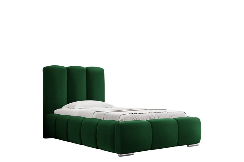 Gioia Sängram med Förvaring 90x200 cm - Grön - Products - Möbler - Säng - Sängram & sängstomme