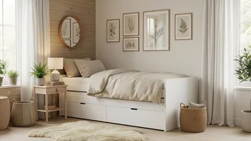 Granvik Sängram 90x200 cm utdragbar med extrasäng och förvaring - utan madrass - Products - Möbler - Säng - Sängram & sängstomme