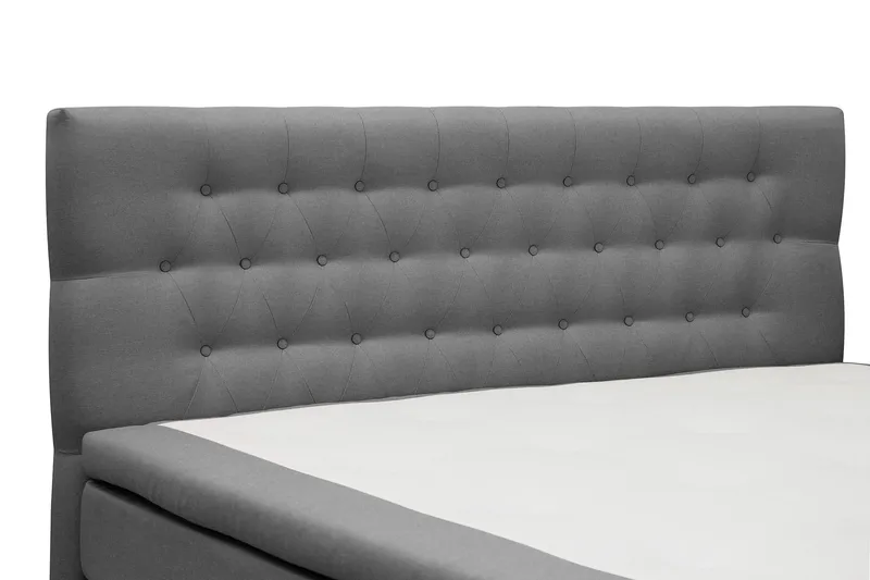 Hilton Komplett Sängpaket 160x200 cm Kontinentalsäng med diamant sänggavel - Grå - Products - Möbler - Säng - Kontinentalsäng