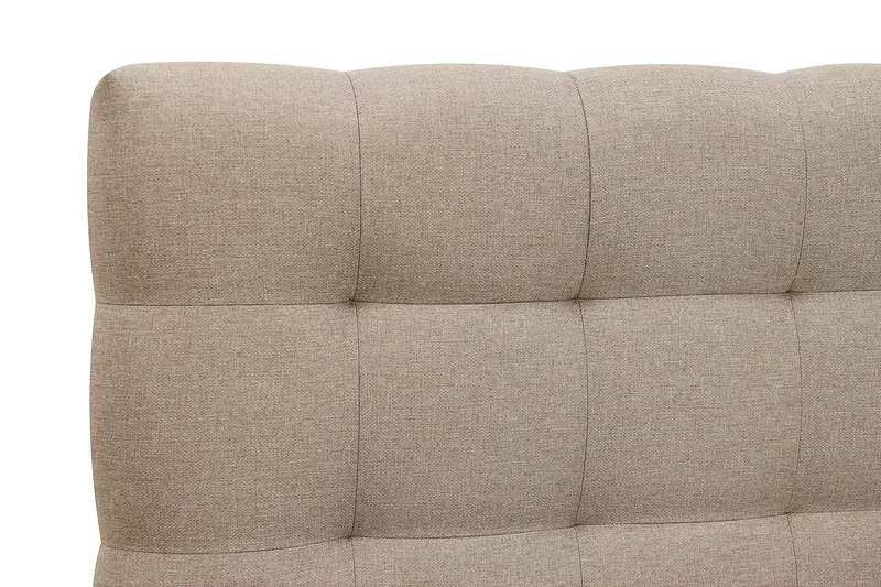 Hilton Komplett Sängpaket 180x200 cm Kontinentalsäng med rutad sänggavel - Beige - Products - Möbler - Säng - Kontinentalsäng