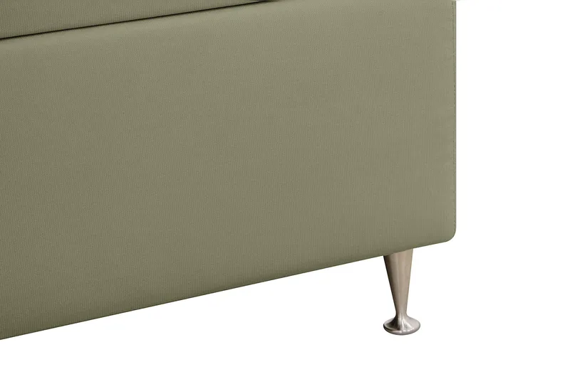 Hilton Lyx Komplett Sängpaket 160x200 cm Kontinentalsäng med knappad sänggavel i sammet - Olivgrön / Sammet - Products - Möbler - Säng - Kontinentalsäng