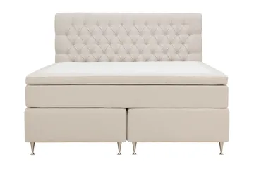 Hilton Lyx Komplett Sängpaket 160x200 cm Kontinentalsäng med knappad sänggavel