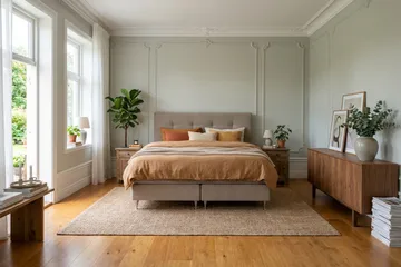 Hilton Premium Kontinentalsäng 160x200 cm - Ljusbrun Tyg - Products - Möbler - Säng - Kontinentalsäng