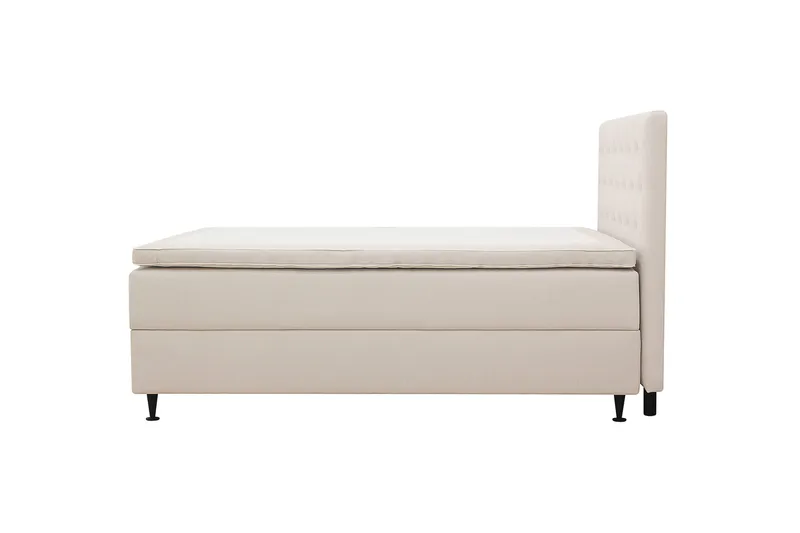 Hilton Plus Komplett Sängpaket med Förvaring 120x200 cm - Ljusbeige - Products - Möbler - Säng - Säng med förvaring