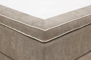 Hilton Premium Kontinentalsäng 160x200 cm - Ljusbrun Tyg - Products - Möbler - Säng - Kontinentalsäng