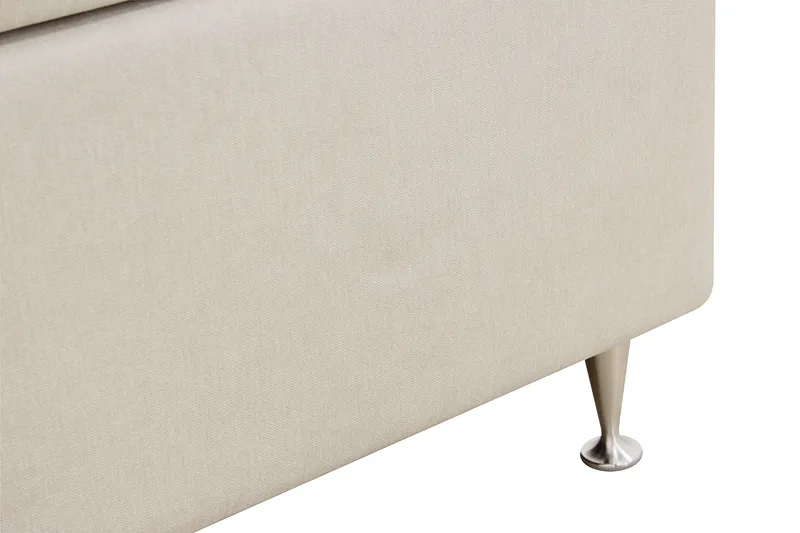 Hilton Premium Kontinentalsäng 160x200 cm - Ljusbeige Tyg - Products - Möbler - Säng - Kontinentalsäng