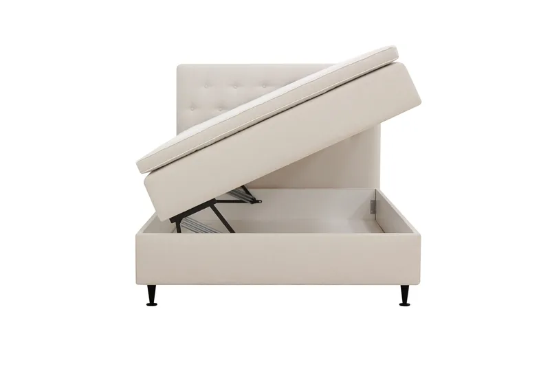 Hilton Plus Komplett Sängpaket med Förvaring 120x200 cm - Ljusbeige - Products - Möbler - Säng - Säng med förvaring