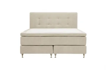 Hilton Premium Komplett Sängpaket 160x200 cm Kontinentalsäng med Sänggavel - Beige Tyg - Products - Möbler - Säng - Kontinentalsäng