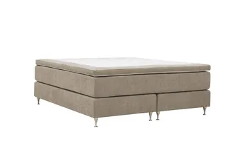 Hilton Premium Kontinentalsäng 160x200 cm - Ljusbrun Tyg - Products - Möbler - Säng - Kontinentalsäng