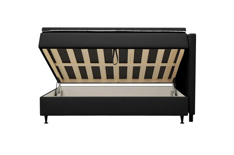 Hilton Plus Komplett Sängpaket med Förvaring 120x200 cm - Antracit - Products - Möbler - Säng - Enkelsäng