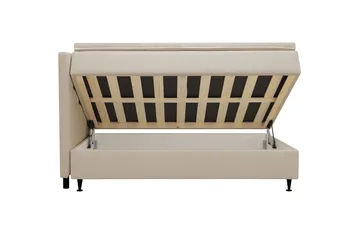Hilton Plus Komplett Sängpaket med Förvaring 120x200 cm - Beige - Products - Möbler - Säng - Enkelsäng