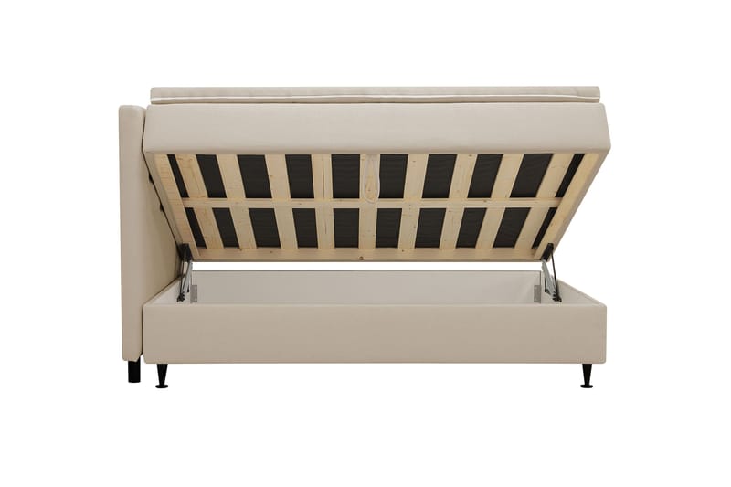 Hilton Plus Komplett Sängpaket med Förvaring 120x200 cm - Beige - Products - Möbler - Säng - Enkelsäng