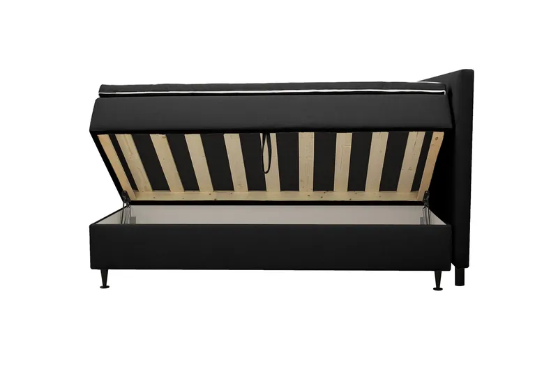Hilton Plus Komplett Sängpaket med Förvaring 160x200 cm - Antracit - Products - Möbler - Säng - Enkelsäng