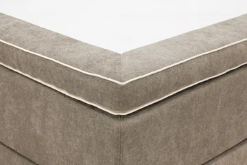 Hilton Premium Kontinentalsäng 160x200 cm - Ljusbrun Tyg - Products - Möbler - Säng - Kontinentalsäng
