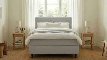 Hilton Plus Komplett Sängpaket med Förvaring 140x200 cm - Grå - Products - Möbler - Säng - Säng med förvaring