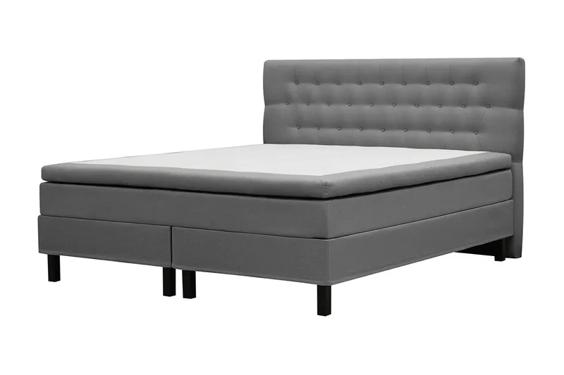 HVILA Classic Komplett Sängpaket 160x200 cm Kontinentalsäng med diamant sänggavel - Grå - Products - Möbler - Säng - Komplett sängpaket