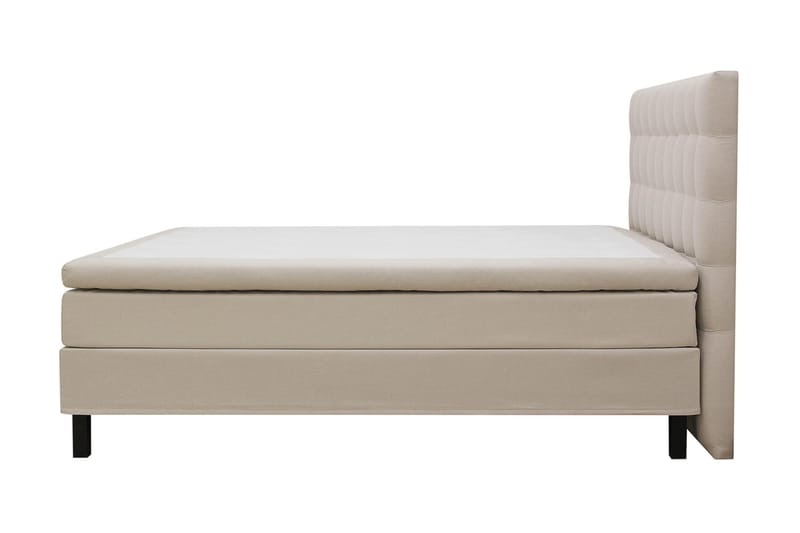 HVILA Classic Komplett Sängpaket 160x200 cm Kontinentalsäng med rutad sänggavel - Beige - Products - Möbler - Säng - Kontinentalsäng