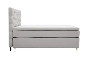 HVILA Lyx Komplett Sängpaket 180x200 cm Kontinentalsäng med knappad sänggavel - Grå - Products - Möbler - Säng - Kontinentalsäng