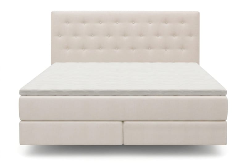 HVILA Premium Sängpaket Kontinentalsäng 180x200 cm med svävande effekt inkl. Bäddmadrass i Latex med Tvättbar klädsel, Medium/Fast
