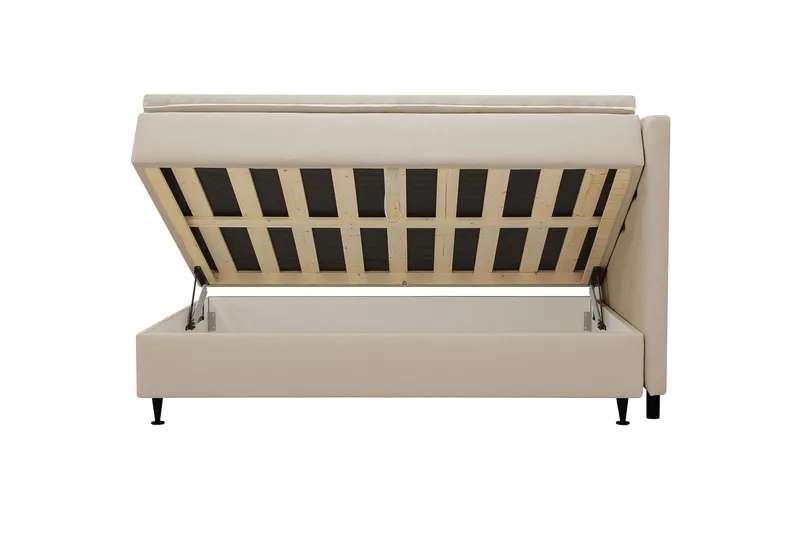 HVILA Plus Komplett Sängpaket med Förvaring 140x200 cm - Beige - Products - Möbler - Säng - Komplett sängpaket