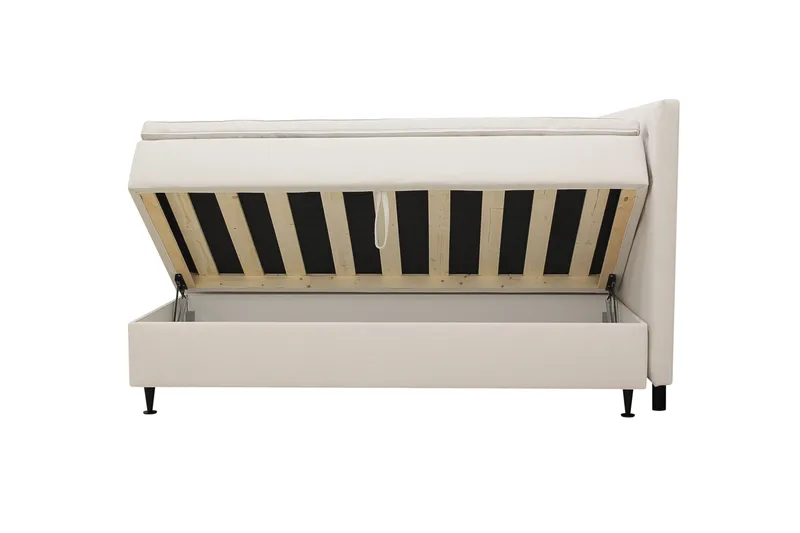 HVILA Plus Komplett Sängpaket med Förvaring 160x200 cm - Ljusbeige - Products - Möbler - Säng - Komplett sängpaket