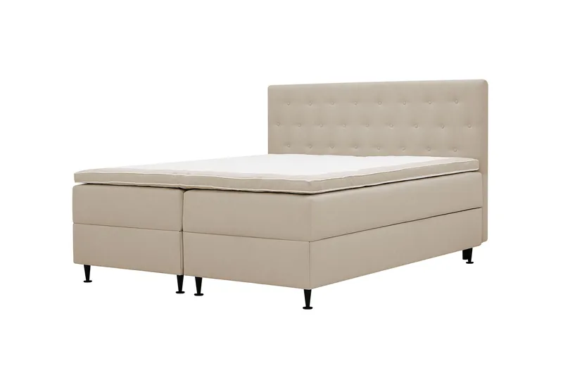 HVILA Plus Komplett Sängpaket med Förvaring 160x200 cm - Beige - Products - Möbler - Säng - Komplett sängpaket